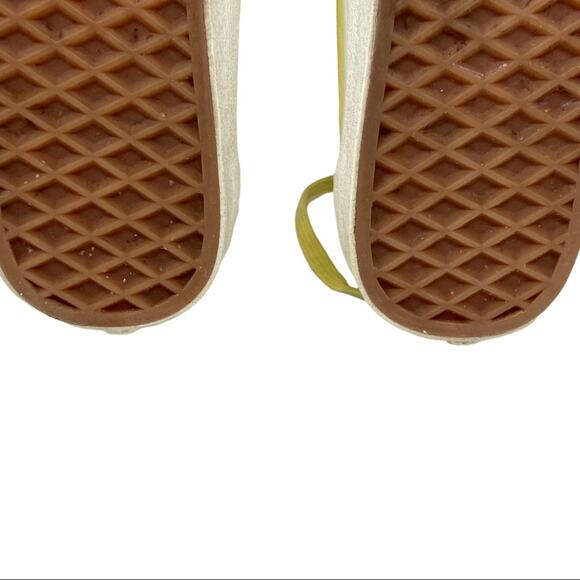 Vans Old Skool Yellow Pastel Leather Sneaker Unisex Size W 7 M 5.5 - Picture 6 of 10